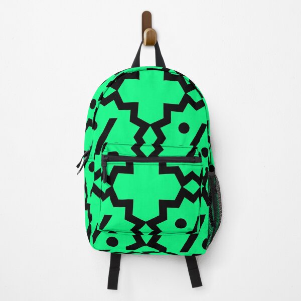 Item preview, Spring Green and Black Abstract Shapes designed and sold by PatternsRUs.