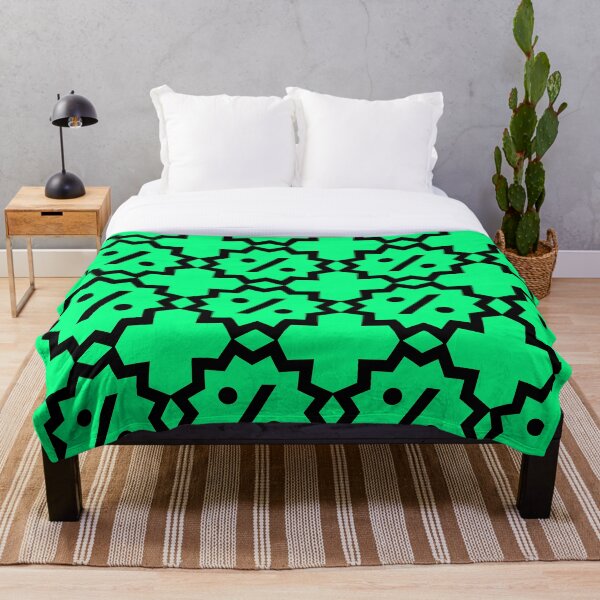 Aperçu de l'œuvre Formes abstraites de printemps vert et noir créée et vendue par PatternsRUs.