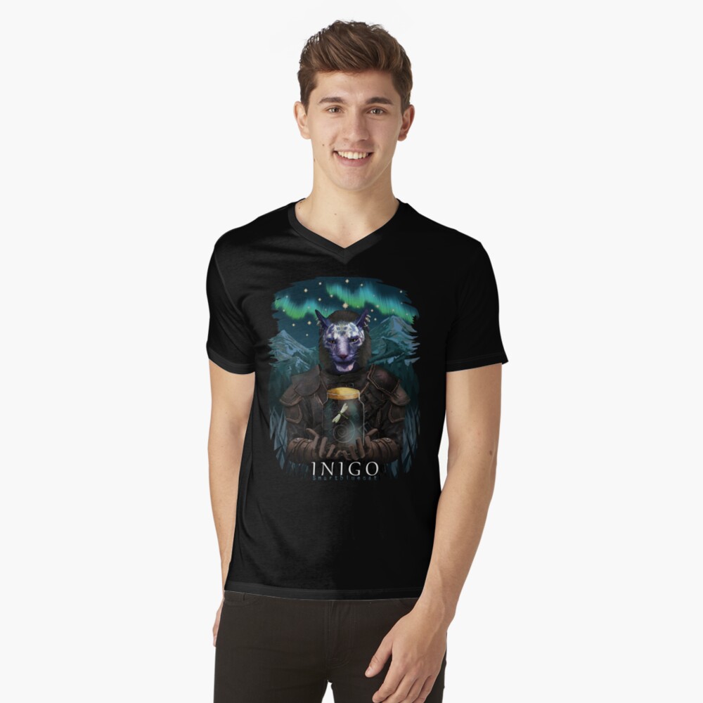 Item preview, V-Neck T-Shirt designed and sold by smartbluecat.