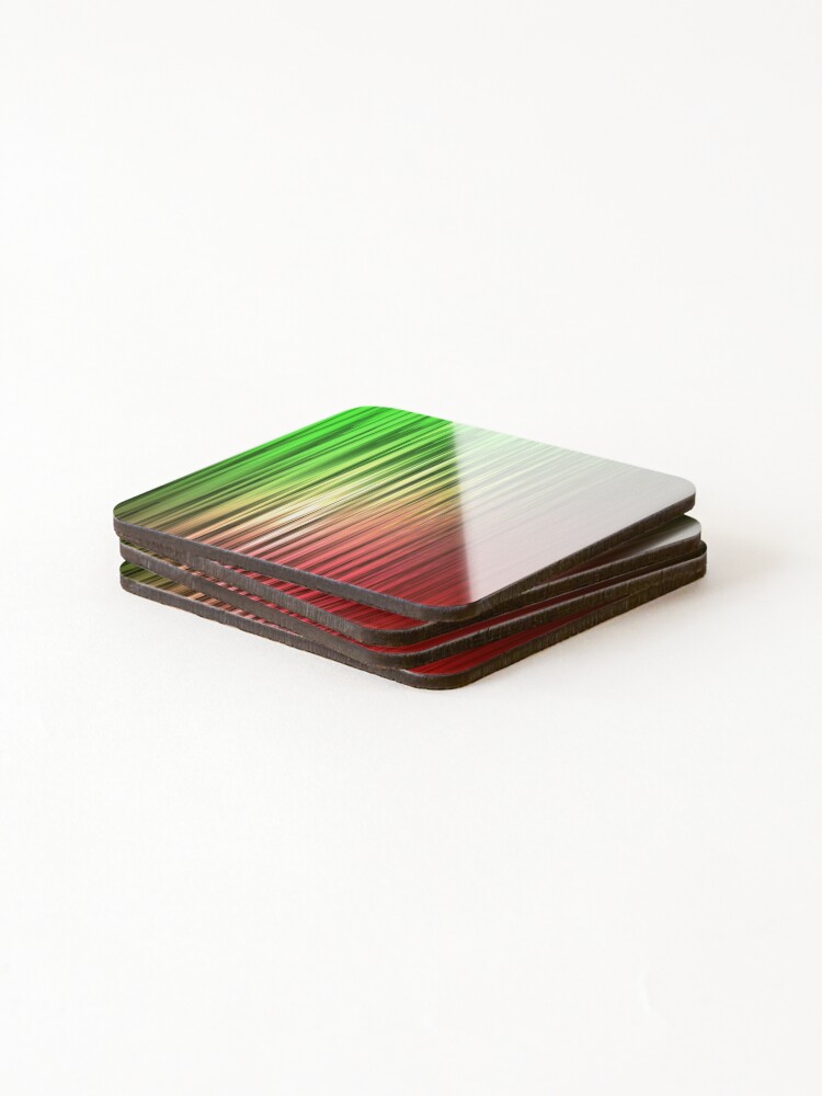 Thumbnail 4 of 5, Coasters (Set of 4), Pretty Rainbow Color Ripples Design designed and sold by Crystalsgraphix.