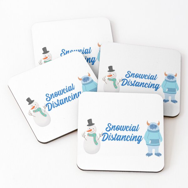 Item preview, Funny Snowcial Distancing designed and sold by Xrizen  Designs.