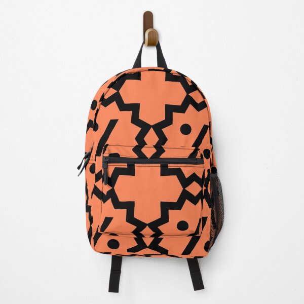 Item preview, Coral and Black Abstract Shapes designed and sold by PatternsRUs.