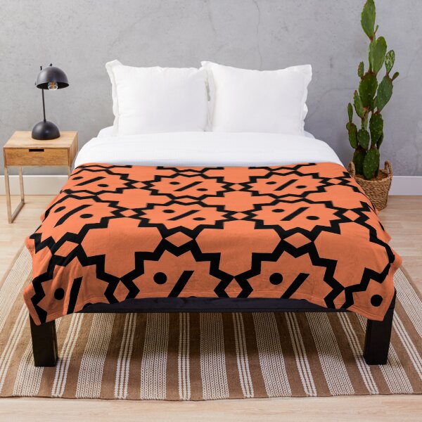 Aperçu de l'œuvre Formes abstraites corail et noir créée et vendue par PatternsRUs.