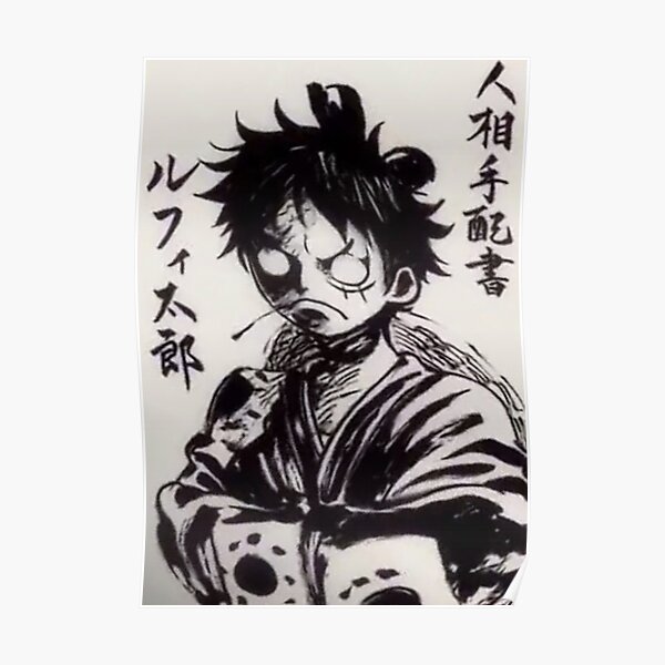 Luffy Wano voulait une affiche Poster