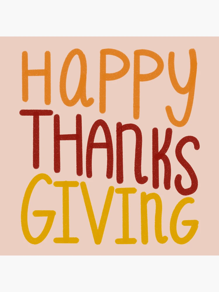 Happy Thanksgiving Magnet for Sale by Sweet Peach | Redbubble Happy Thanksgiving Magnet for Sale by Sweet Peach