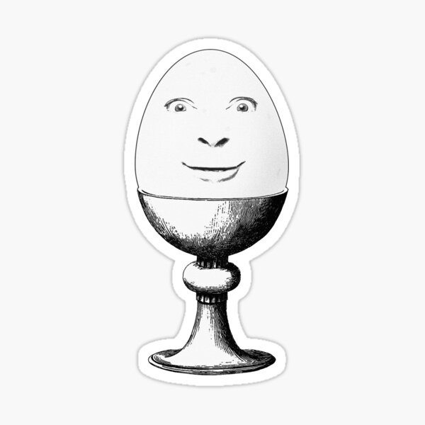 A menacing egg - Drawception