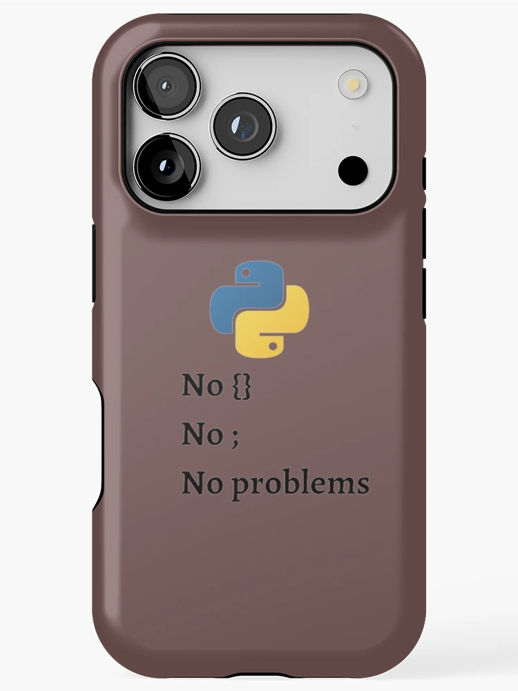 Thumbnail 1 of 4, iPhone Case, python - no problem language designed and sold by Indite.