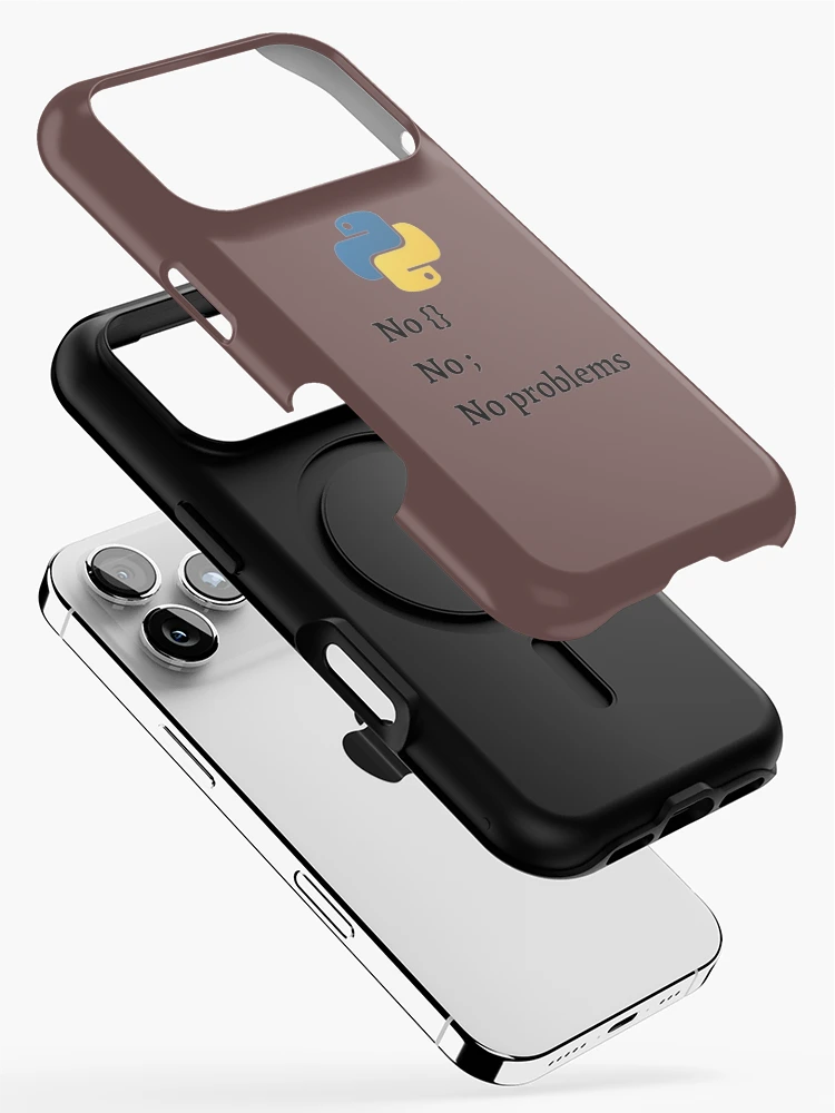 Thumbnail 2 of 4, iPhone Case, python - no problem language designed and sold by Indite.