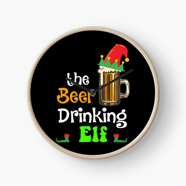 Item preview, The Beer Drinking Elf Christmas designed and sold by designbychow.