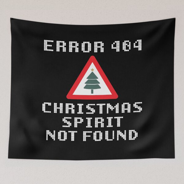 Item preview, Error 404 Christmas Spirit Not Found - Anti Christmas  designed and sold by AmpersandCuster.