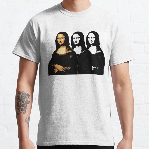 Mona Lisa Portrait by Leonardo da Vinci Italian Renaissance/Triple Exposure Classic T-Shirt