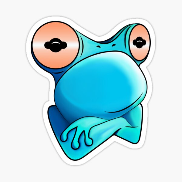 Grumpy Frog Sticker