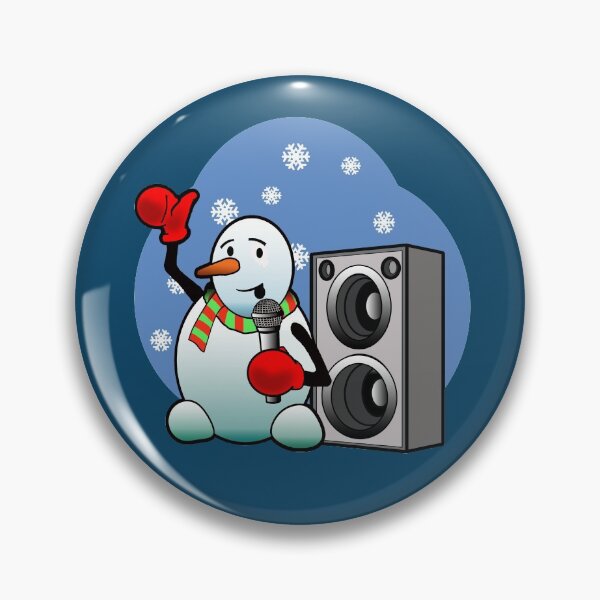 Artikelvorschau, Lustiger Schneemann singt Lass es schneien entworfen und verkauft von magickoold.
