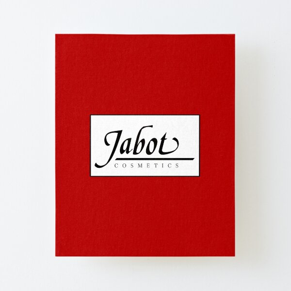 "Jabot Cosmetics Lightbox Red Background" Mounted Print for Sale by