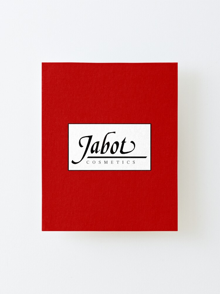 "Jabot Cosmetics Lightbox Red Background" Mounted Print for Sale by