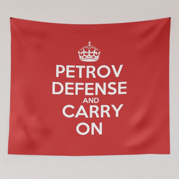 Item preview, Petrov Defense and Carry On - Chess opening T-Shirt designed and sold by edygun.