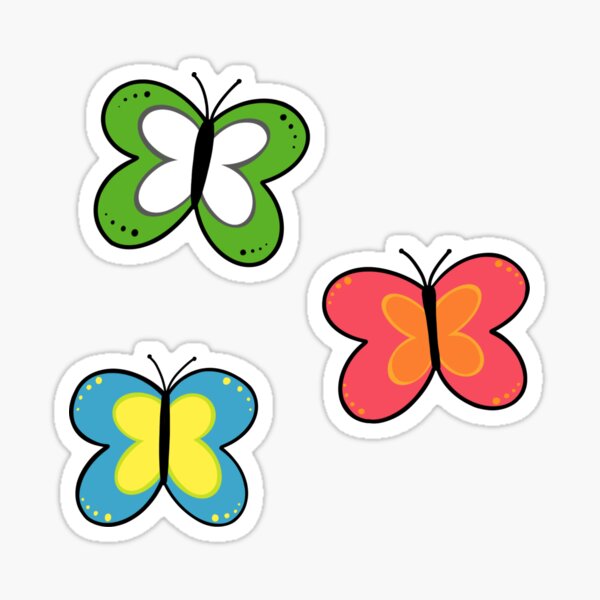 papillons powerpuff v2 Sticker