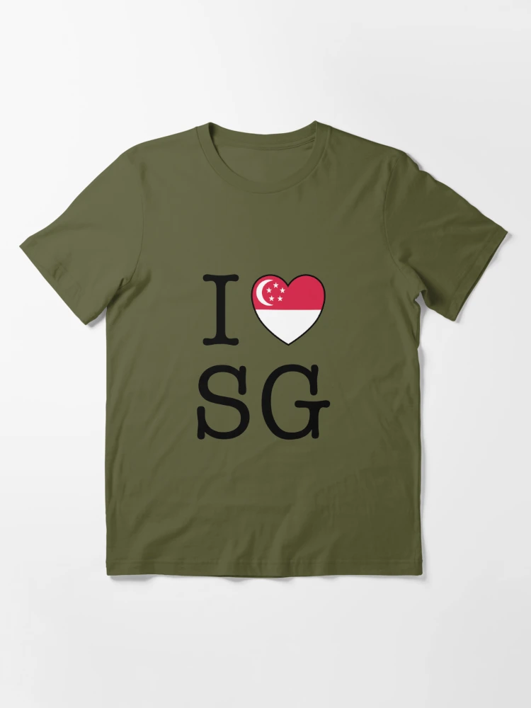 I Love SG (Singapore) | Essential T-Shirt