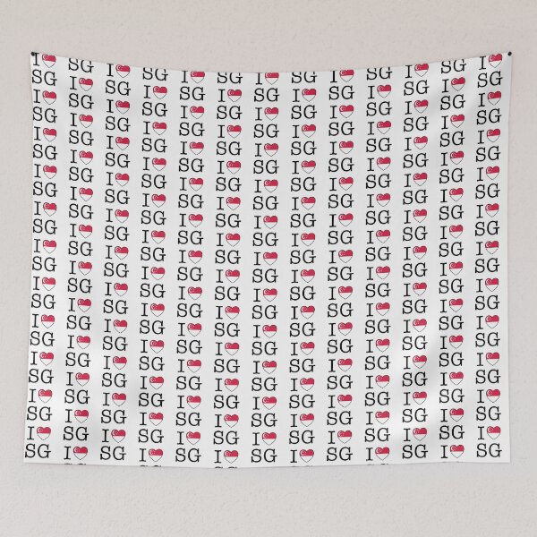 Item preview, I Love SG (Singapore) designed and sold by suwarnaadi.