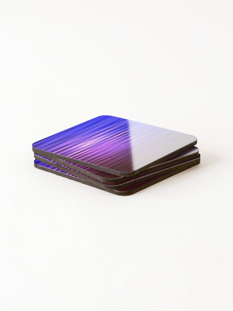 Thumbnail 4 of 5, Coasters (Set of 4), Pretty Rainbow Color Ripples Design designed and sold by Crystalsgraphix.