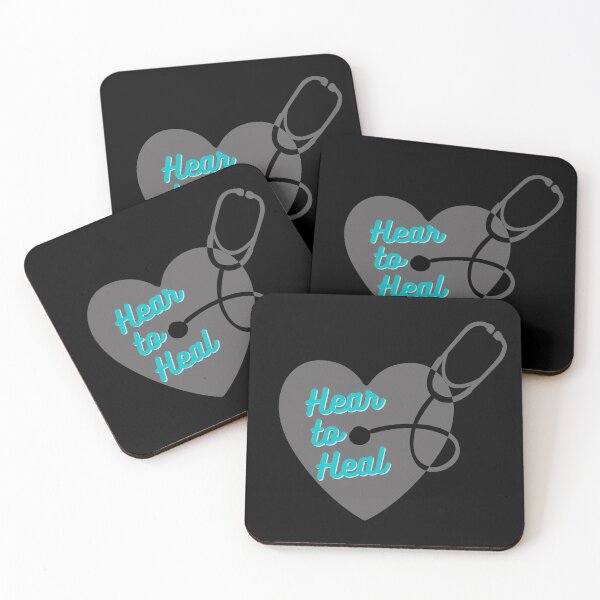 Item preview, Hear to Heal - Solid Heart Stethoscope - Sea-Blue/Iron-Grey designed and sold by miTeless seDign.