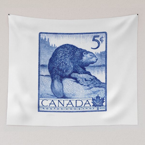Item preview, 1954 CANADA Beaver Postage Stamp designed and sold by retrographics.