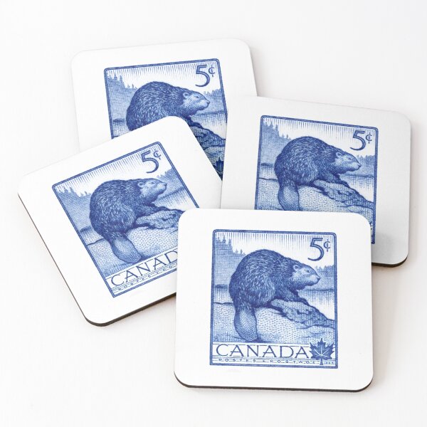Item preview, 1954 CANADA Beaver Postage Stamp designed and sold by retrographics.
