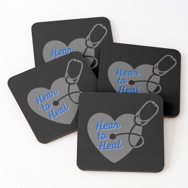 Item preview, Hear to Heal - Solid Heart Stethoscope - River-Blue/Iron-Grey designed and sold by miTeless seDign.