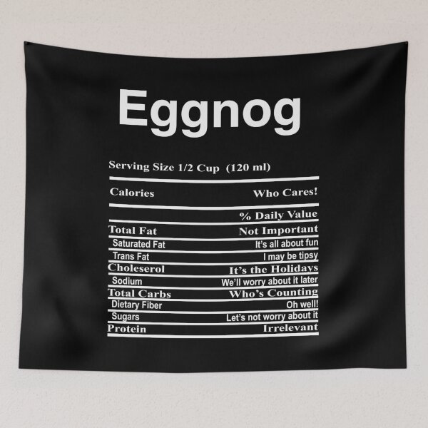 Item preview, Eggnog Funny Nutritional Facts Christmas Xmas Holiday designed and sold by Gsallicat.