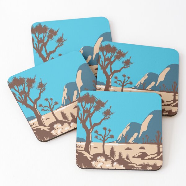 Item preview, Joshua Tree National Park Riverside County California United States WPA Poster Art Color designed and sold by retrovectors.