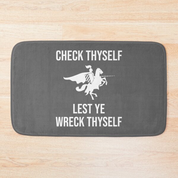 Item preview, Medieval Quote T-ShirtCheck Thyself Lest Ye Wreck Thyself designed and sold by GongLake.