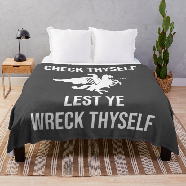 Item preview, Medieval Quote T-ShirtCheck Thyself Lest Ye Wreck Thyself designed and sold by GongLake.