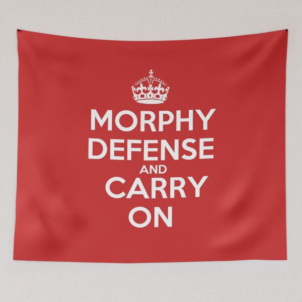 Item preview, Morphy Defense and Carry On - Chess opening T-Shirt designed and sold by edygun.