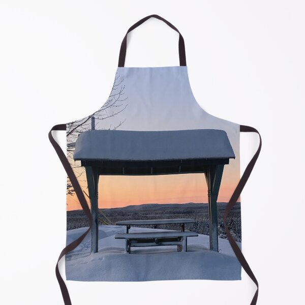 Item preview, Picnic Table Winter Sunset designed and sold by Judydcreates.