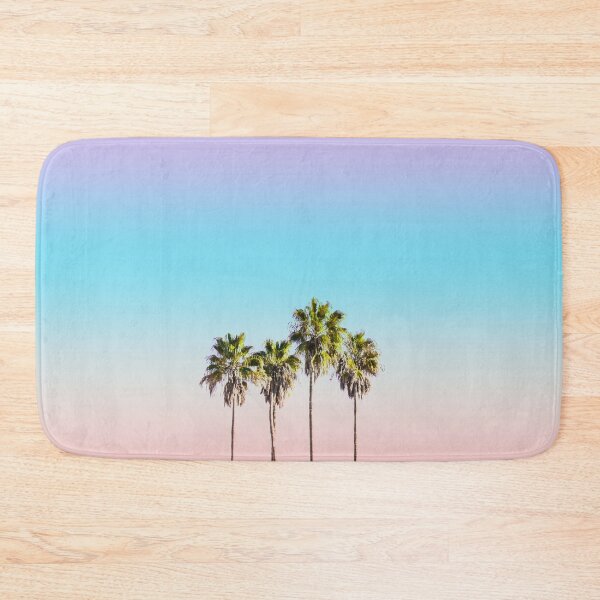Item preview, Rainbow Sky with Palm Trees Sunrise Sunset designed and sold by MarzStudio.