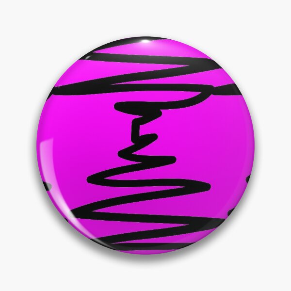 Aperçu de l'œuvre Lignes ondulées magenta et noires créée et vendue par PatternsRUs.