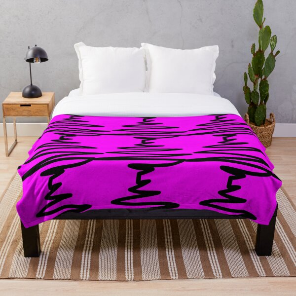 Item preview, Líneas onduladas magenta y negras designed and sold by PatternsRUs.