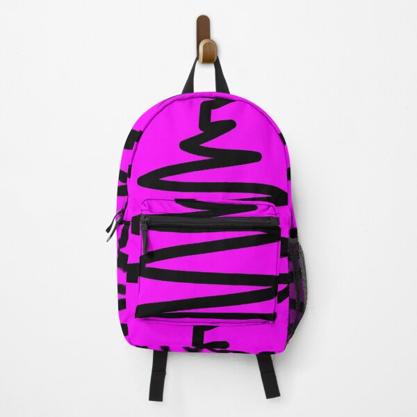 Item preview, Magenta and Black Squiggly Lines designed and sold by PatternsRUs.