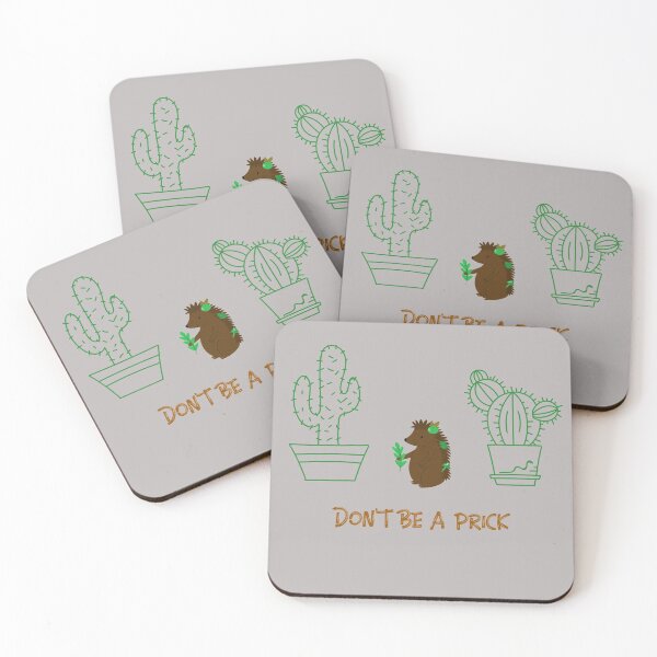 Item preview, Don't be a prick - Cactus hedgehog gift designed and sold by MrLAS.