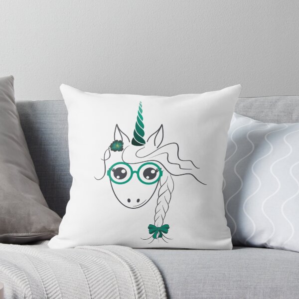 Item preview, Unicorn with Green Glasses designed and sold by LahnDesigns.