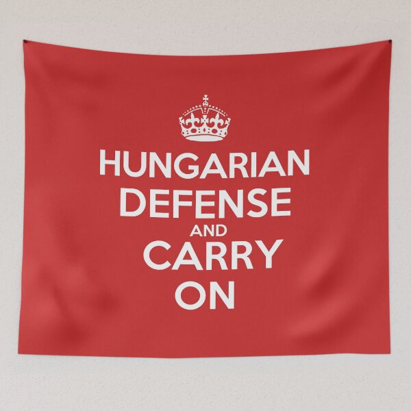 Item preview, Hungarian Defense and Carry On - Chess opening T-Shirt designed and sold by edygun.
