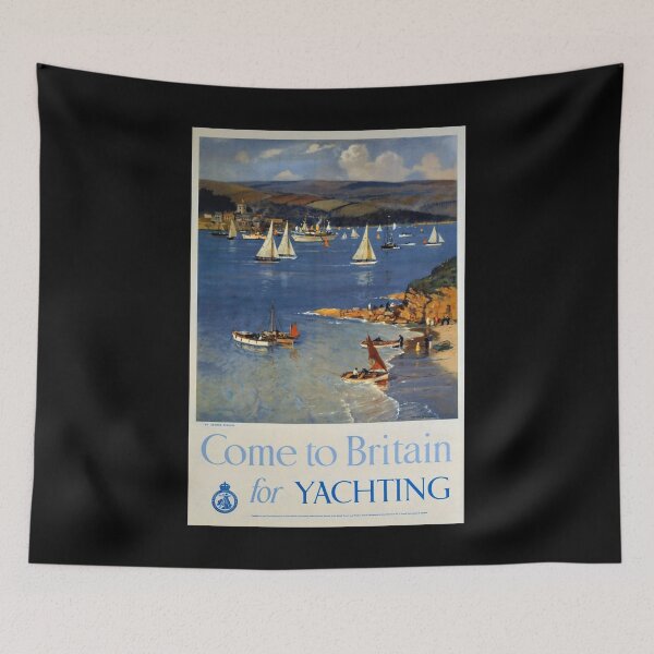 Item preview, viejo classic Come to Britain for Yachting poster designed and sold by CorasPosters.