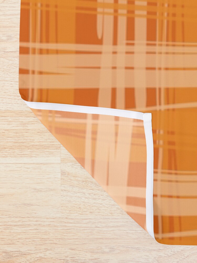 Alternate view of Fire Plaid Shower Curtain