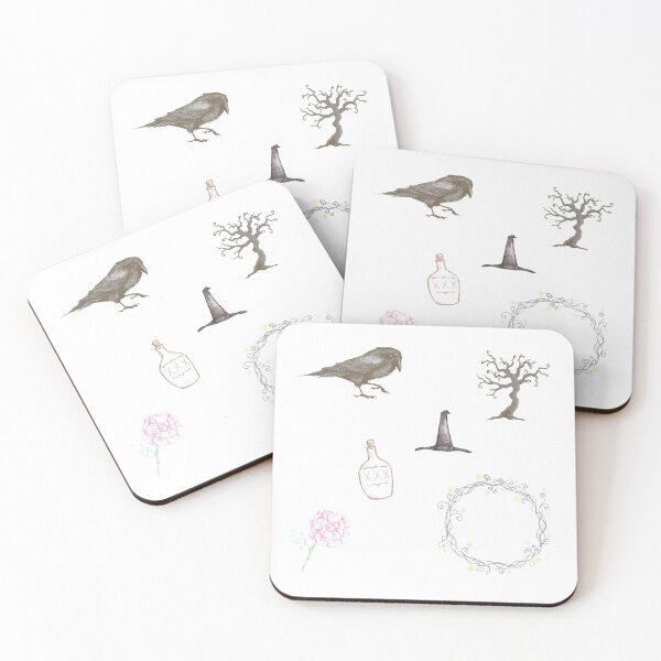 Item preview, Cute witch girly drawings designed and sold by frenchstylehome.
