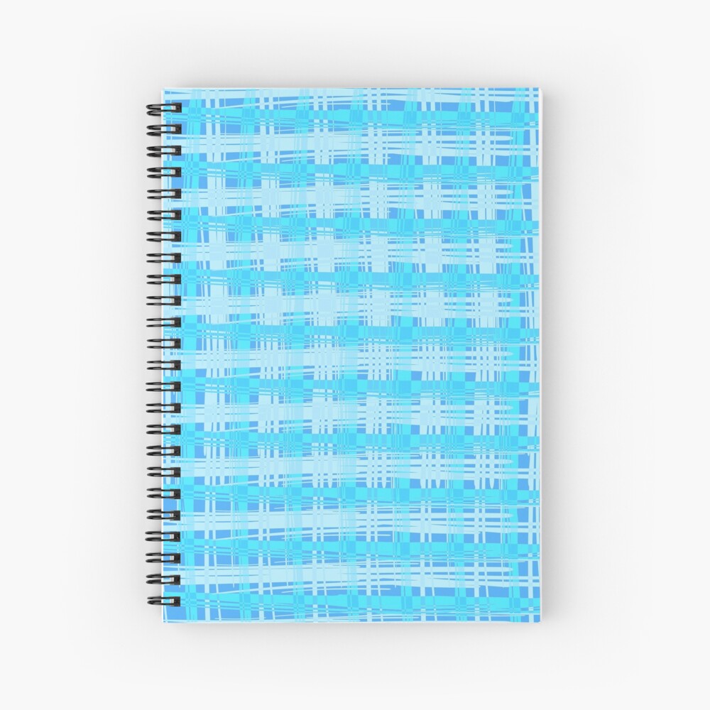 Sky Plaid Spiral Notebook