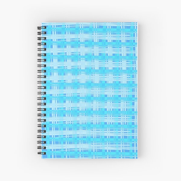 Sky Plaid Spiral Notebook