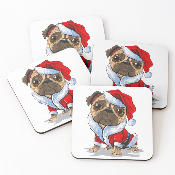 Item preview, Christmas Funny Santa Pug designed and sold by ecdato.