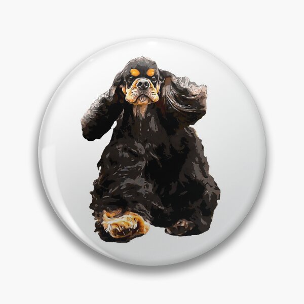 Item preview, American Cocker Spaniel - Stunning Black and Tan Dog designed and sold by ElegantCat.