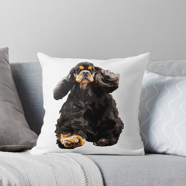 Item preview, American Cocker Spaniel - Stunning Black and Tan Dog designed and sold by ElegantCat.