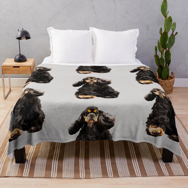Item preview, American Cocker Spaniel - Stunning Black and Tan Dog designed and sold by ElegantCat.